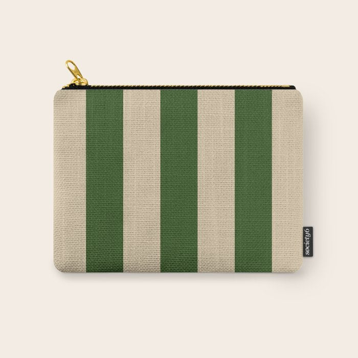 Sawdust and Pine Striped Harmony Carry All Pouch Gallery Image 1