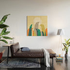 Wild birds at the beach Wood Wall Art Gallery Image 2