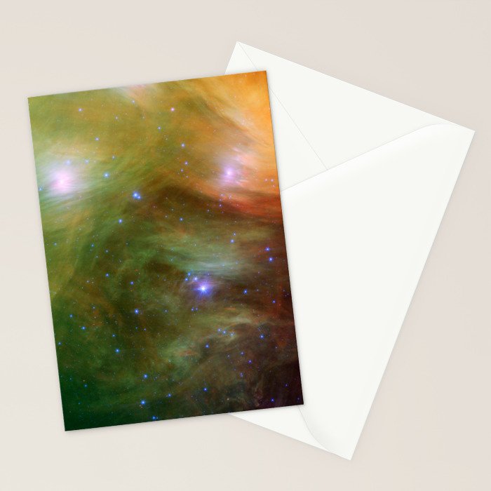 The Seven Sisters / Pleiades (Spitzer Space Telescope) Stationery Card Gallery Image 2