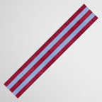 STRIPES - 005 - maroon and blue Table Runner Gallery Image 3