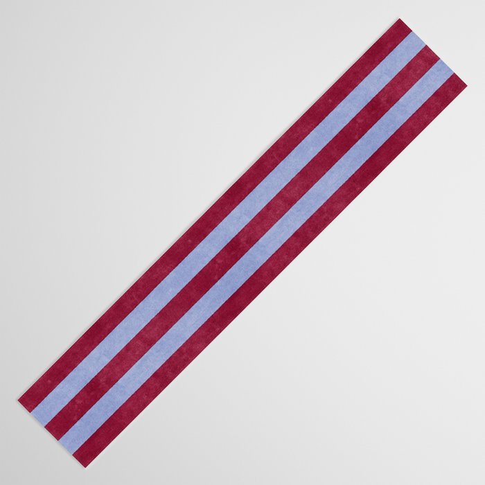 STRIPES - 005 - maroon and blue Table Runner Gallery Image 3