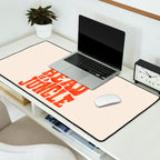 My Head is a Jungle-Tiger typography Desk Mat Gallery Image 2