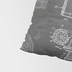 Camera Patent - Photography Art - Black Chalkboard Pillow Sham Gallery Image 4
