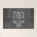 Camera Patent - Photography Art - Black Chalkboard Welcome Mat Gallery Image 1
