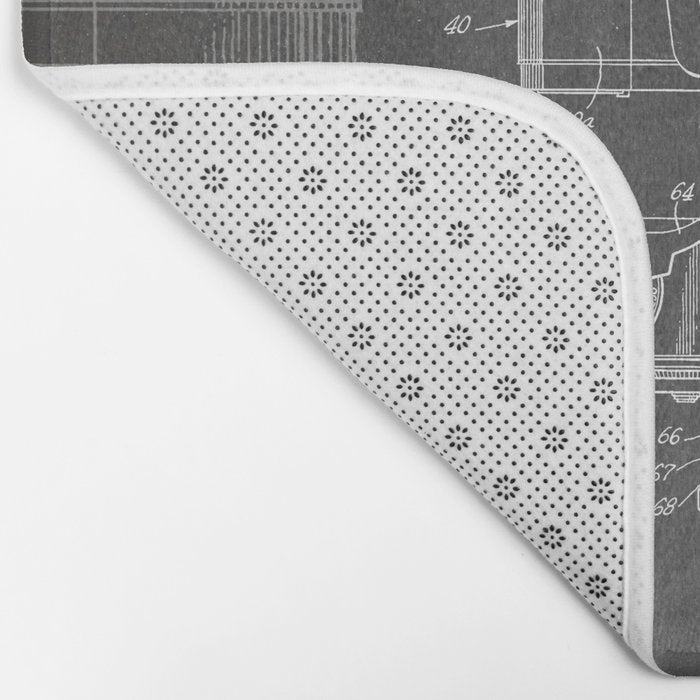 Camera Patent - Photography Art - Black Chalkboard Bath Mat Gallery Image 2