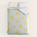 Vintage lemon fruit slice pattern Comforter Gallery Image 6