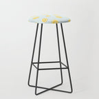 Vintage lemon fruit slice pattern Stool Gallery Image 1