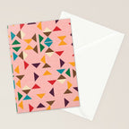 Triangle mod pink Stationery Card Gallery Image 2