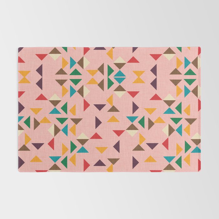 Triangle mod pink Rug Gallery Image 2