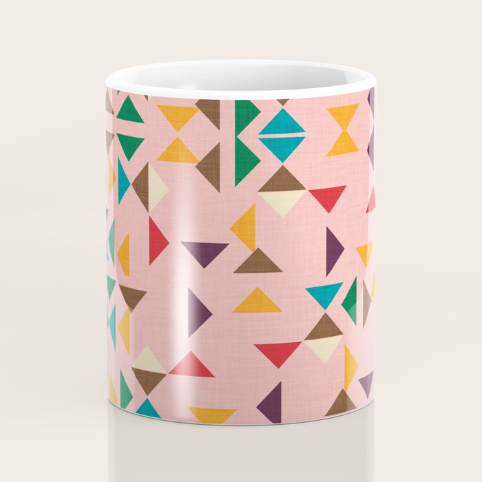 Triangle mod pink Coffee Mug Gallery Image 4