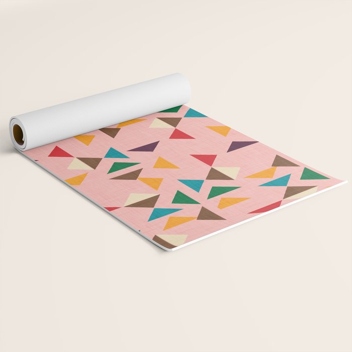Triangle mod pink Yoga Mat Gallery Image 2
