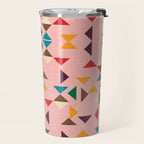 Triangle mod pink Travel Mug Gallery Image 2