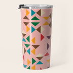 Triangle mod pink Travel Mug Gallery Image 3