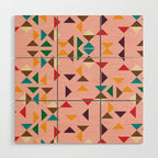 Triangle mod pink Wood Wall Art Gallery Image 1