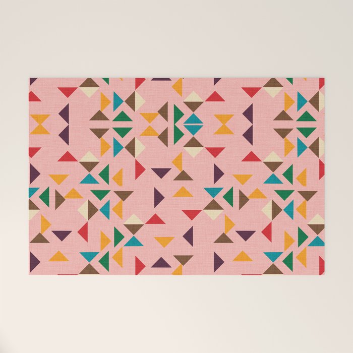 Triangle mod pink Welcome Mat Gallery Image 1