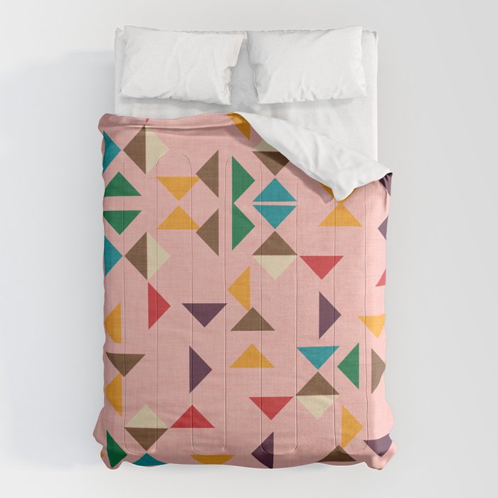 Triangle mod pink Comforter Gallery Image 1