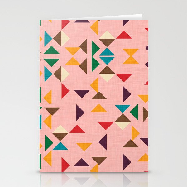 Triangle mod pink Stationery Card Gallery Image 1