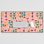 Triangle mod pink Desk Mat Gallery Image 1