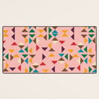 Triangle mod pink Desk Mat Gallery Image 3