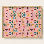 Triangle mod pink Serving Tray Gallery Image 1