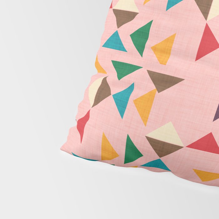 Triangle mod pink Pillow Sham Gallery Image 4