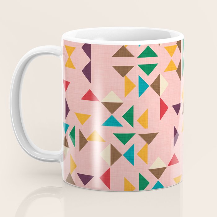 Triangle mod pink Coffee Mug Gallery Image 3
