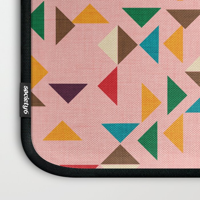 Triangle mod pink Laptop Sleeve Gallery Image 3