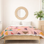 Triangle mod pink Duvet Cover Gallery Image 3
