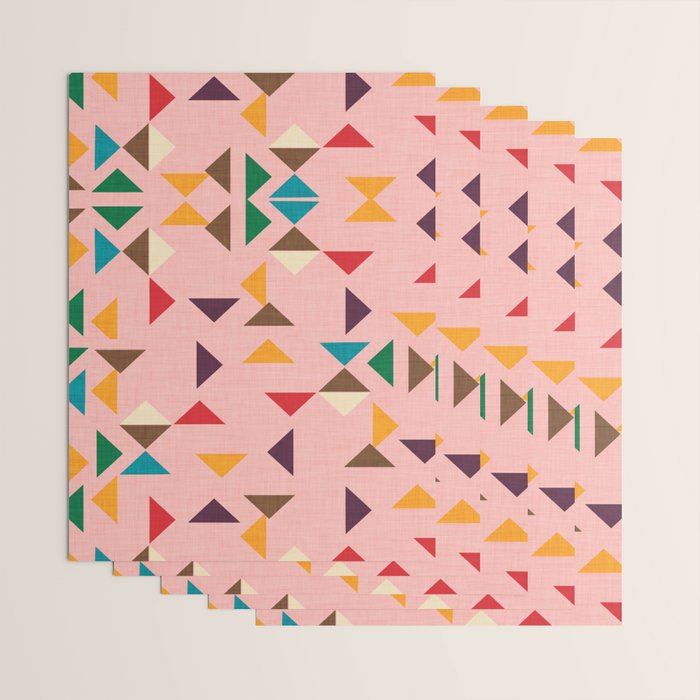 Triangle mod pink Wrapping Paper Gallery Image 3