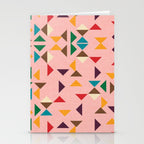 Triangle mod pink Stationery Card Gallery Image 2