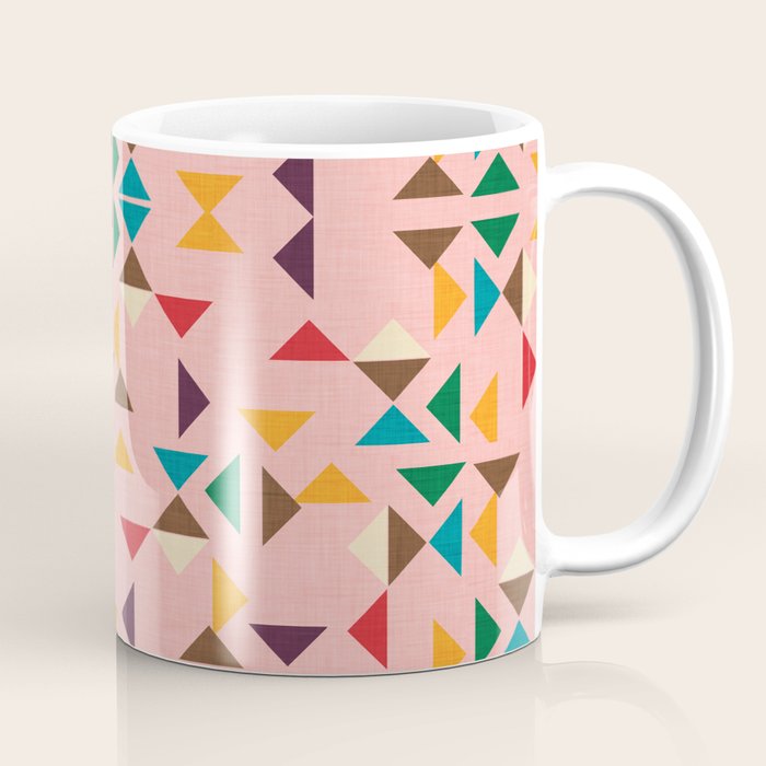 Triangle mod pink Coffee Mug Gallery Image 1