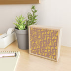 Midcentury Modern Loops Pattern 6 Inspired by PANTONE 17 1230 Color of the Year Mocha Mousse Mini Art Print Gallery Image 2