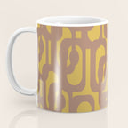 Midcentury Modern Loops Pattern 6 Inspired by PANTONE 17 1230 Color of the Year Mocha Mousse Coffee Mug Gallery Image 3