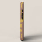Midcentury Modern Loops Pattern 6 Inspired by PANTONE 17 1230 Color of the Year Mocha Mousse iPhone Case Gallery Image 2
