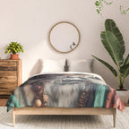 Namastig, Retro Portrait Tiger Prints Comforter Gallery Image 3