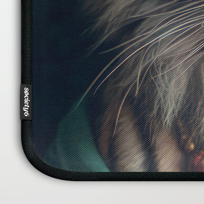 Namastig, Retro Portrait Tiger Prints Laptop Sleeve Gallery Image 3