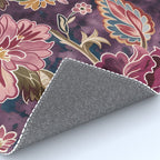 Exotic Plum Bohemian Floral Rug Gallery Image 4