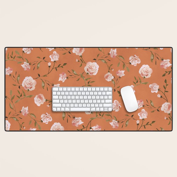 Wild Roses Desk Mat Gallery Image 1