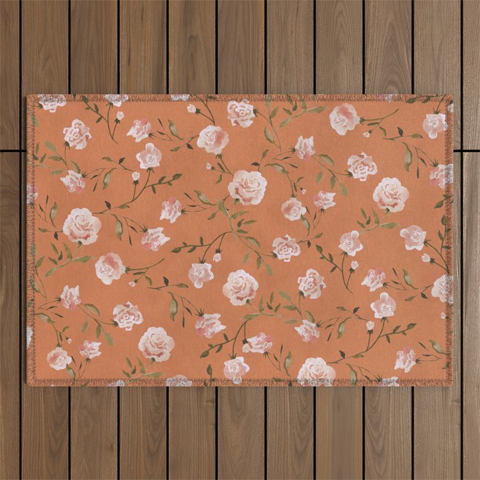 Wild Roses Outdoor Rug Gallery Image 1