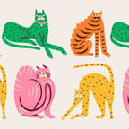 Pop Cats: Modern Collage Pop Art Coffee Mug Gallery Image 2