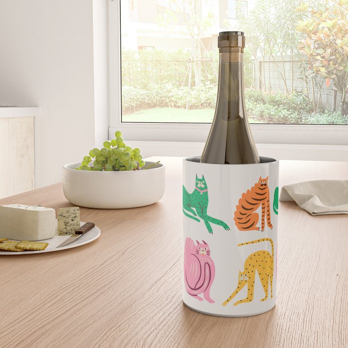 Pop Cats: Modern Collage Pop Art Wine Chiller Gallery Image 4