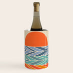 Retro Sunset - Blue & Orange Wine Chiller Gallery Image 1