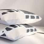 Blue, Black & White Abstract Collage Pillow Sham Gallery Image 3