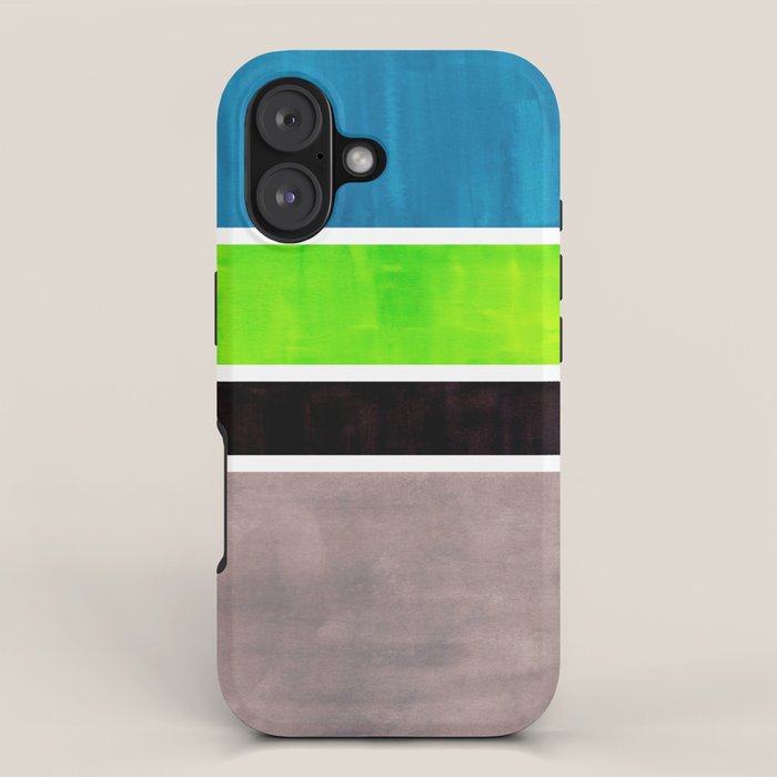 Lime Turquoise Coldfield iPhone Case Gallery Image 1