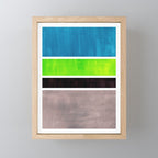 Lime Turquoise Coldfield Mini Art Print Gallery Image 1