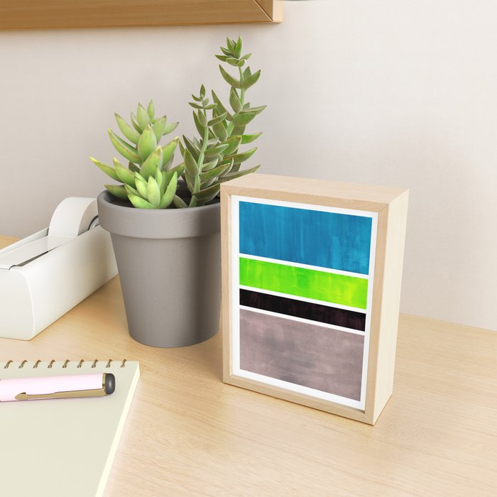 Lime Turquoise Coldfield Mini Art Print Gallery Image 2