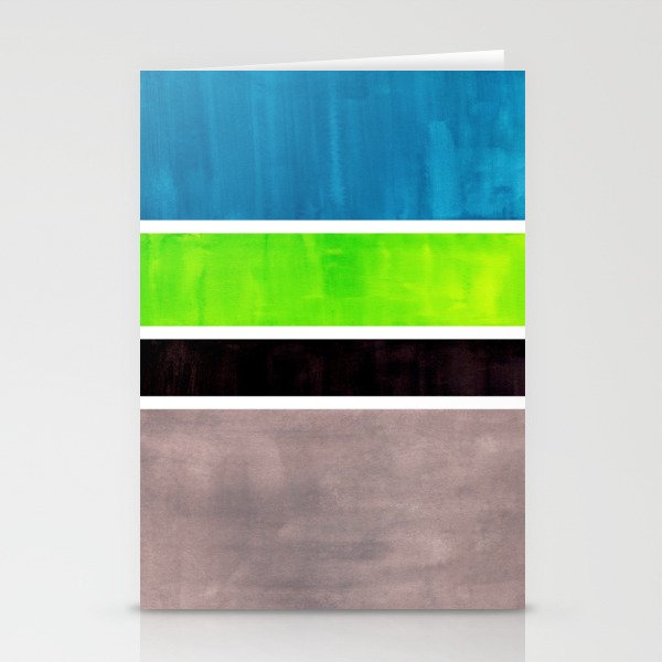Lime Turquoise Coldfield Stationery Card Gallery Image 1