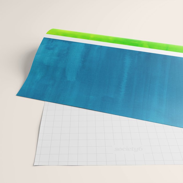 Lime Turquoise Coldfield Wrapping Paper Gallery Image 2