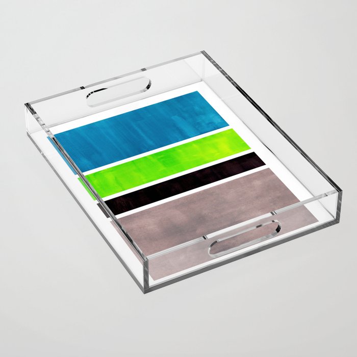 Lime Turquoise Coldfield Acrylic Tray Gallery Image 1