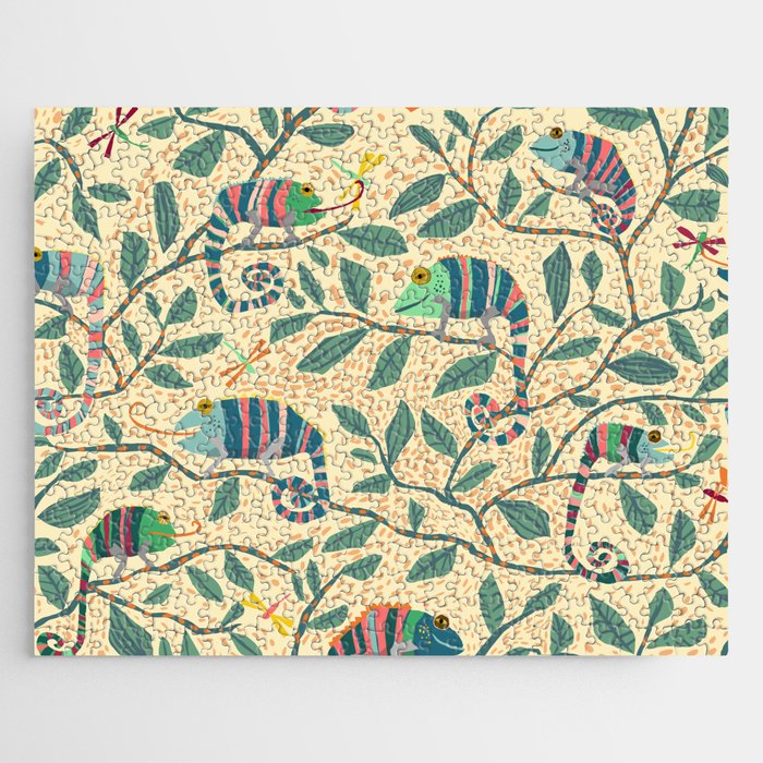 Quirky Chameleon family Jigsaw Puzzle Gallery Image 1